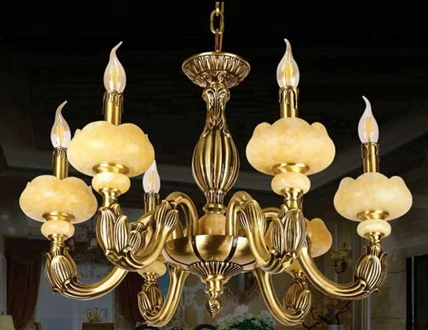 Đèn chùm đồng - Đèn chùm đồng cổ điển - Đèn chùm đồng tân cổ điển - Đèn chùm đồng cao cấp