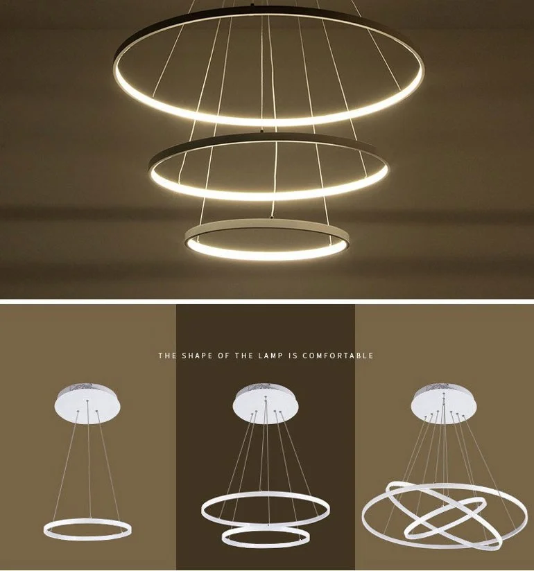 Đèn thả LED dây 3 vòng | Ảnh 2