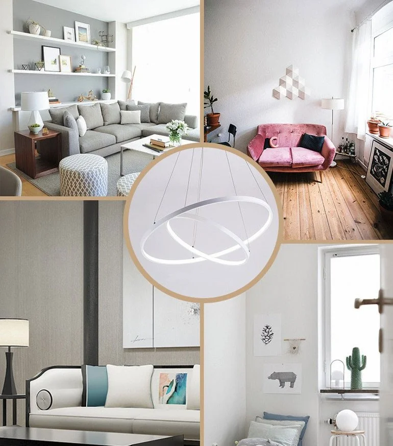 Đèn thả LED dây 3 vòng