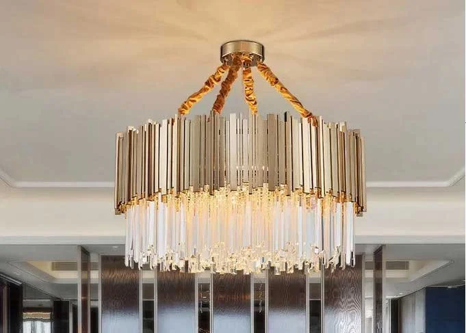 Đèn chùm đơn giản cho phòng khách HTPL-12