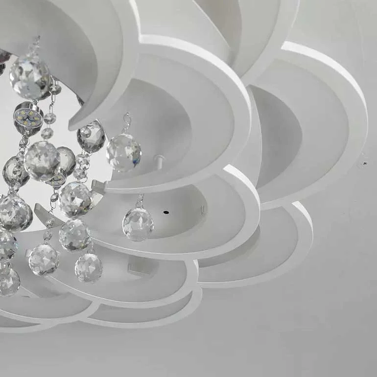 Đèn LED ốp trần hoa pha lê HTT-04