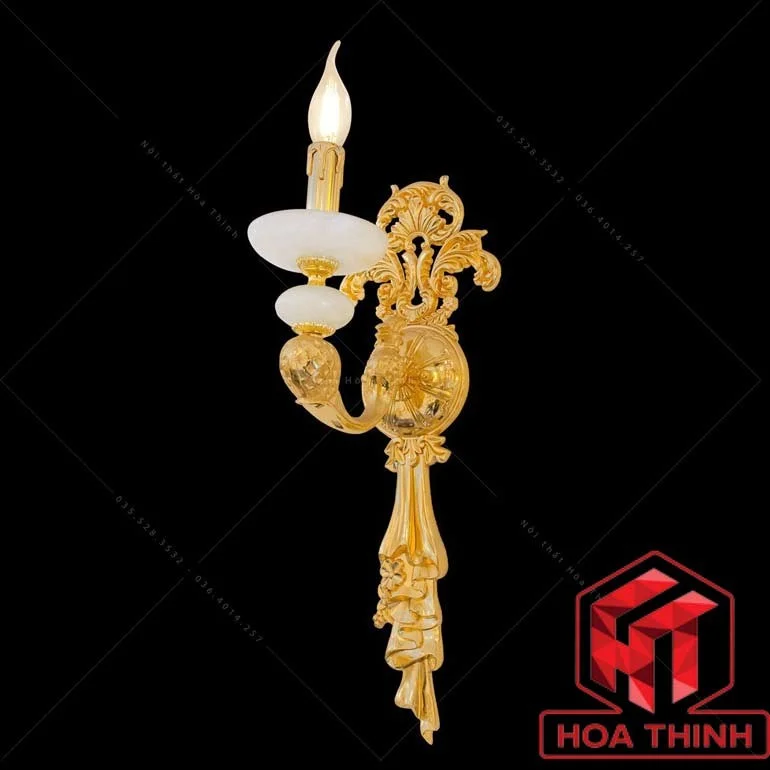 Đèn trang trí treo tường bằng đồng ML-9292-1 24K