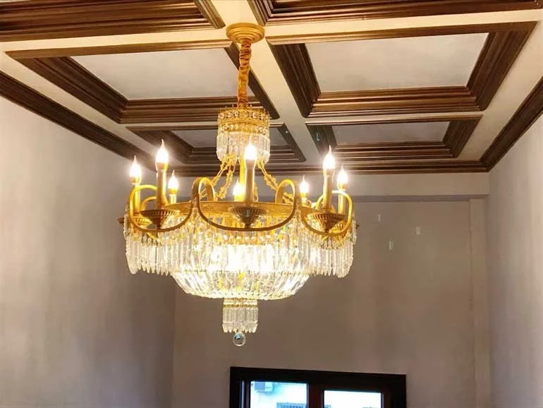 Đèn chùm pha lê HTPL-04 (6 bóng)