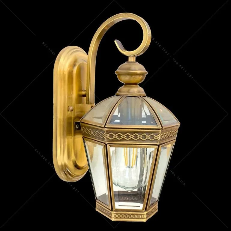 Đèn treo tường bằng đồng trang trí phòng khách HTML-B6046-A