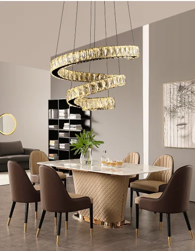 Đèn thả pha lê hình xoắn HTPL-35 | Ảnh 2