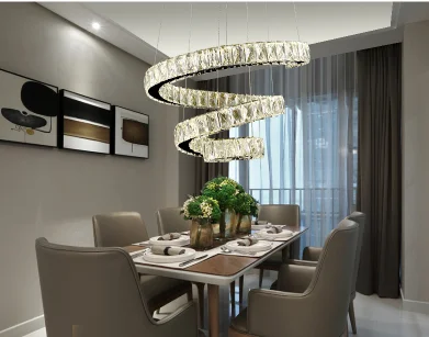 Đèn thả pha lê hình xoắn HTPL-35 | Ảnh 5