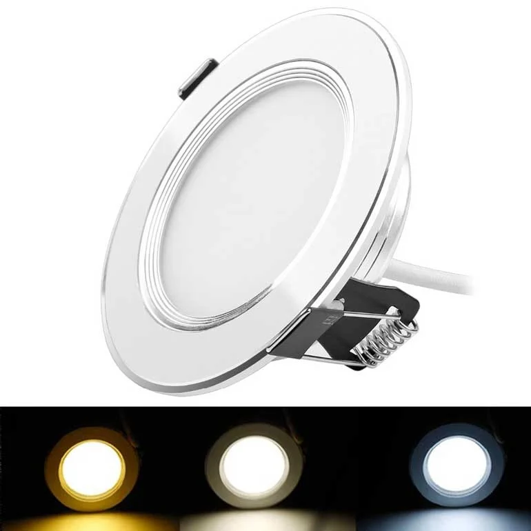 Đèn LED âm trần 3 màu 7W
