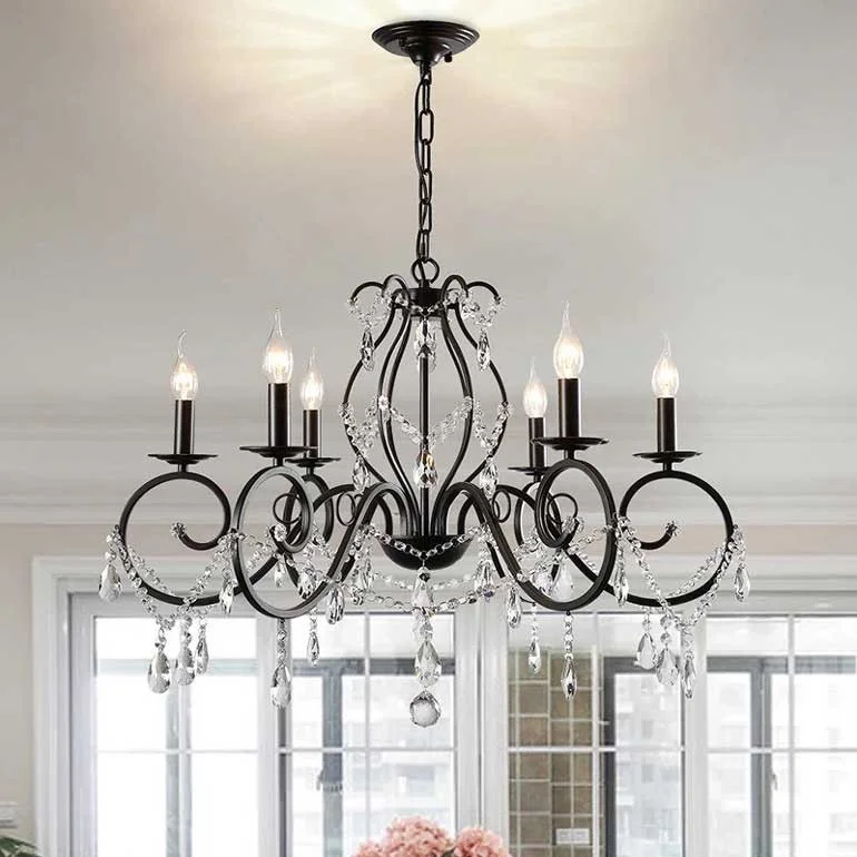 Đèn chùm nến cổ điển HT-05 6 tay