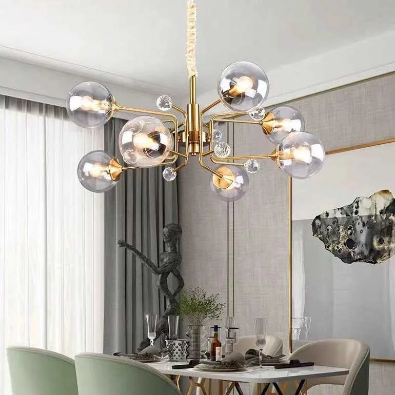 Đèn thả trang trí bàn ăn hiện đại Đèn bàn ăn hiện đại - Đèn phòng ăn hiện đại Anson HTDT-28 (8 bóng)