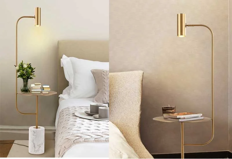 Đèn cây trang trí phòng khách nhỏ gọn