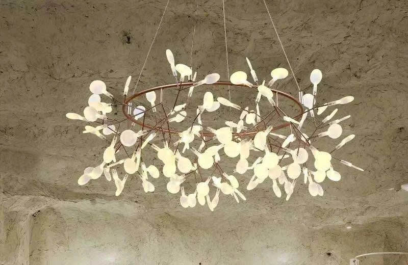 Đèn Hera trang trí phòng khách nhỏ thả trần