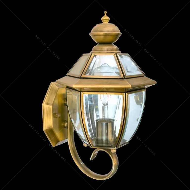 Đèn trang trí sân vườn tường đồng HTML-B6000-B