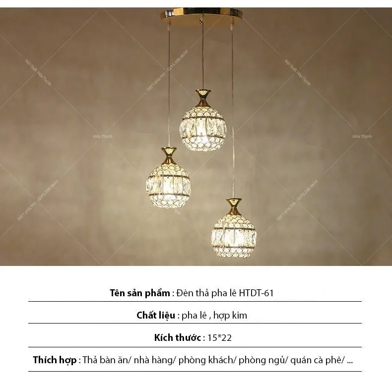 Đèn thả pha lê HTPL-36 | Ảnh 7