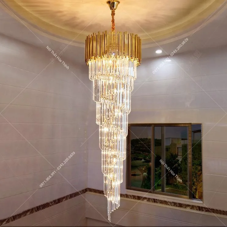 Đèn chùm thông tầng pha lê TTPL-13