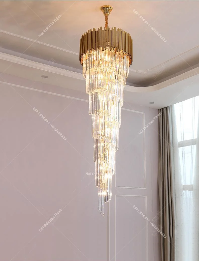 Đèn chùm thông tầng pha lê TTPL-13