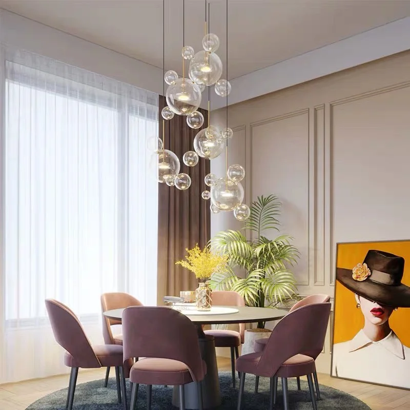 đèn thông tầng pha lê hiện đại TTPL-34