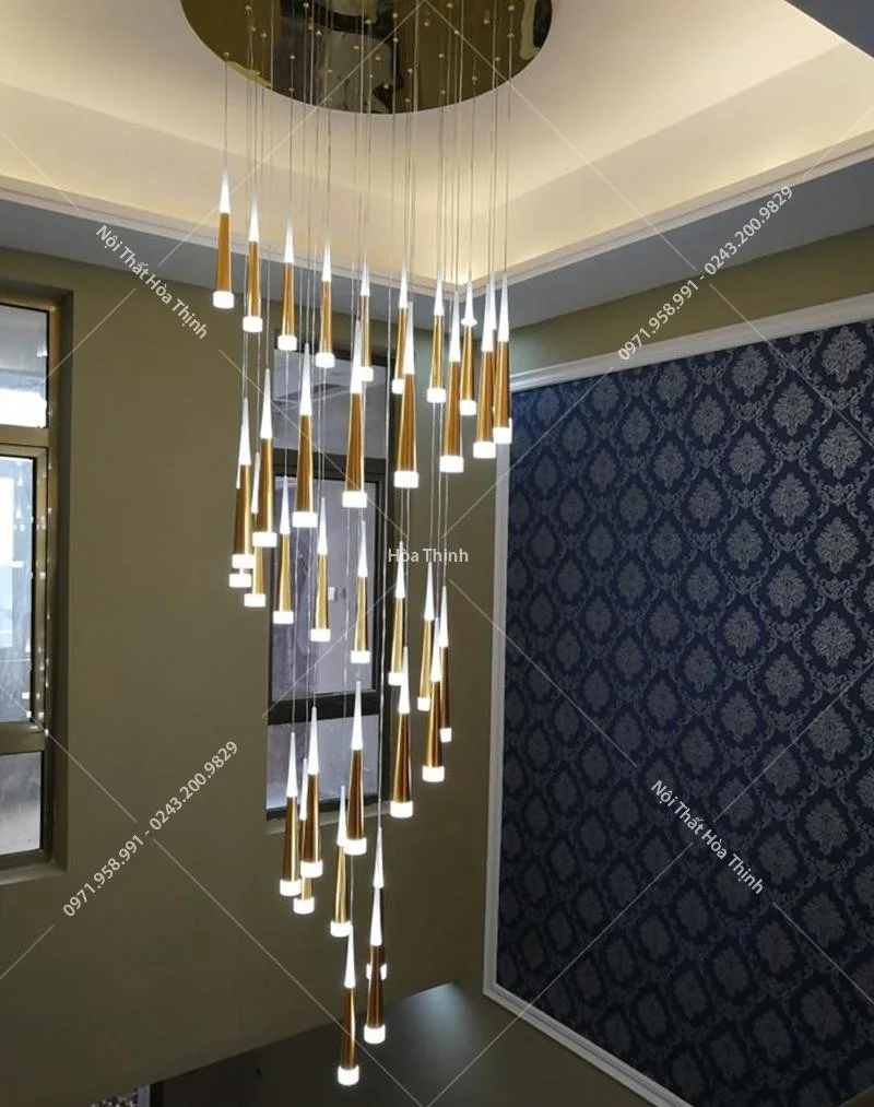 Đèn thông tầng pha lê giá rẻ TTPL-15