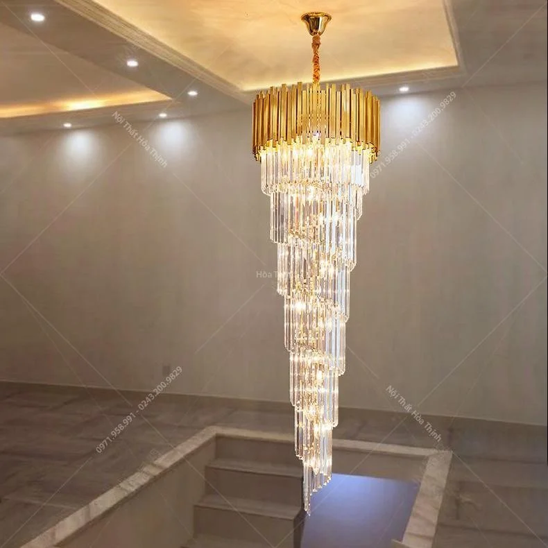 Đèn chùm thông tầng pha lê TTPL-13