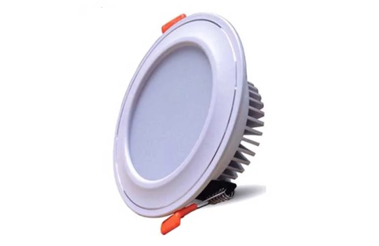 Đèn led âm trần 7w 3 màu Đèn LED âm trần 3 màu 7w mặt cong viền trắng