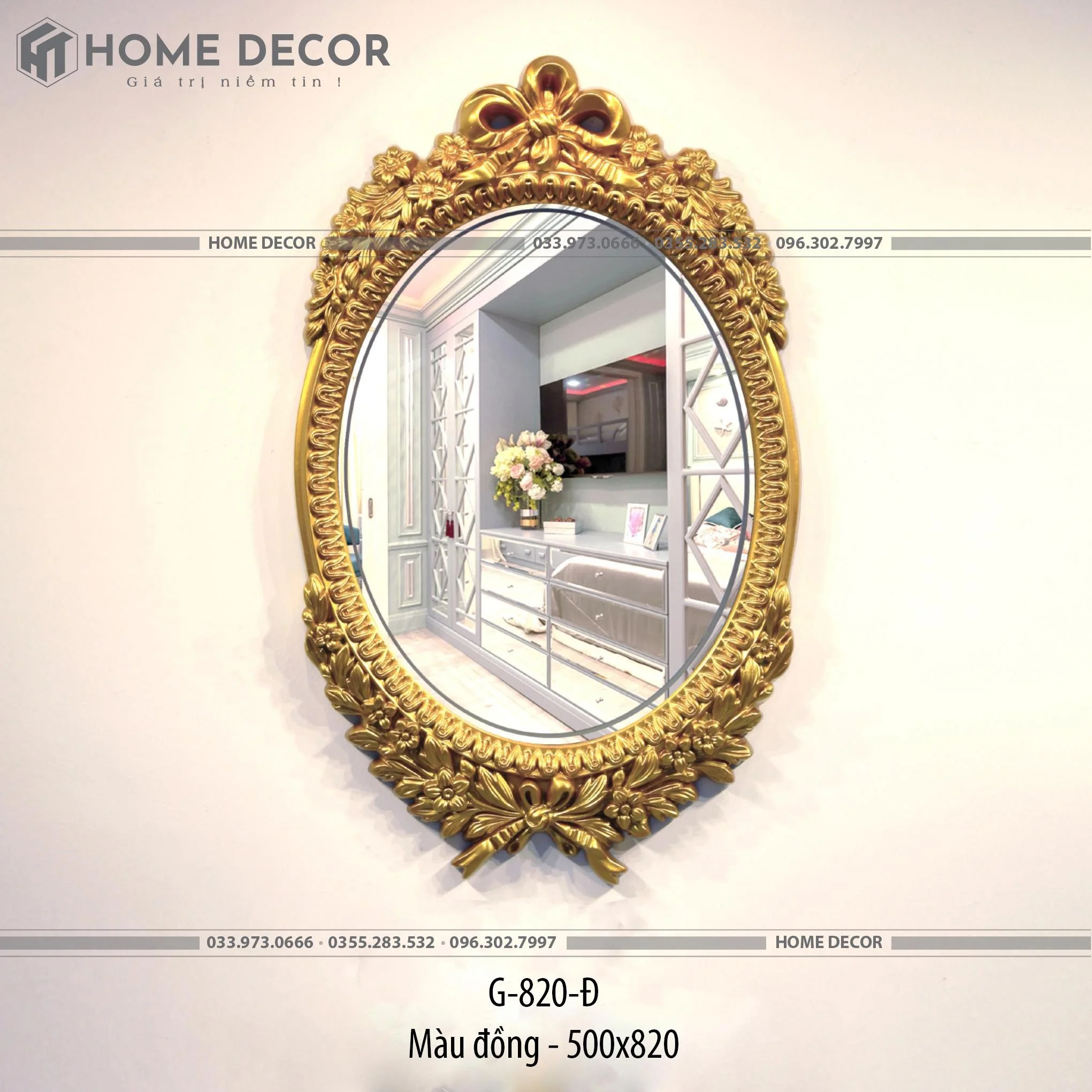 Gương decor HTG-820Đ