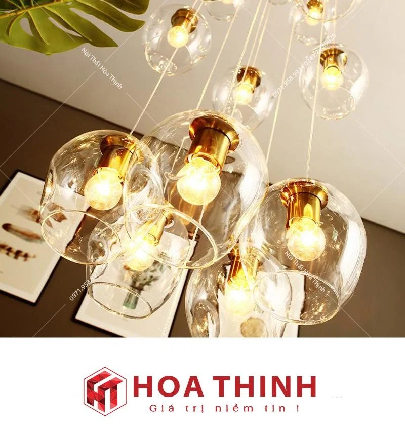 Đèn thông tầng pha lê đẹp TTPL-21