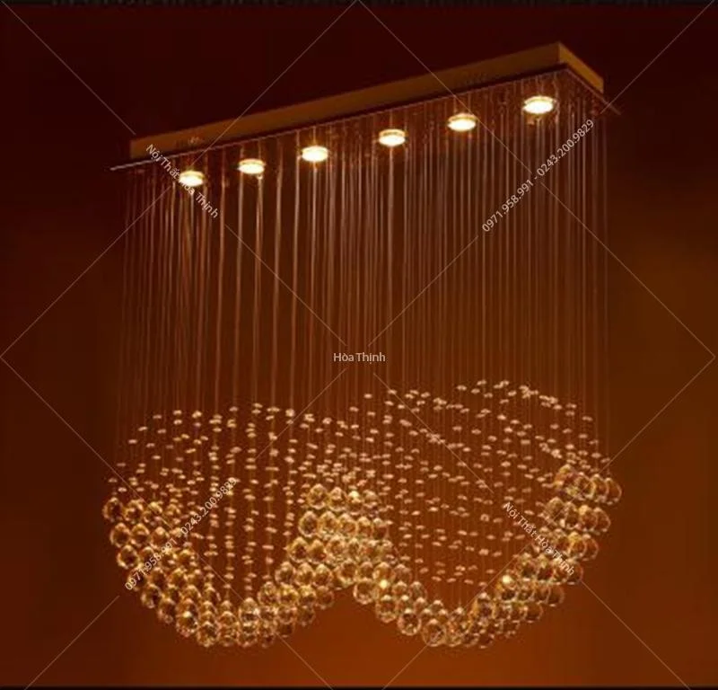 Đèn thả thông tầng pha lê TTPL-22