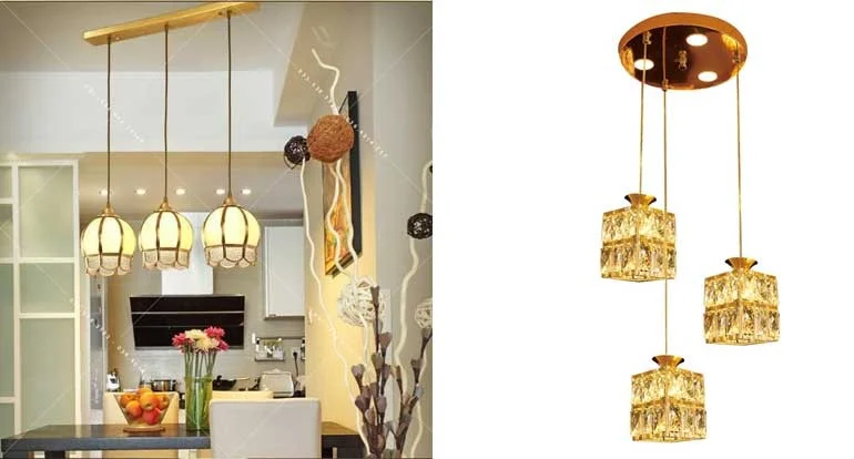 Mẫu đèn thả phòng bếp 3 bóng HTDT-20