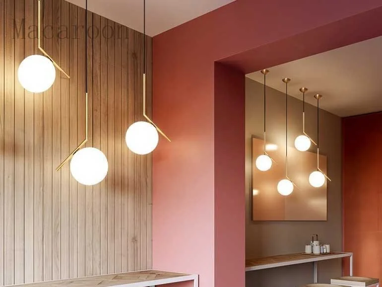 Đèn thả phòng bếp mặt trăng HTDT-09