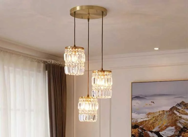 Đèn thả trần phòng bếp pha lê cao cấp HTDT-30