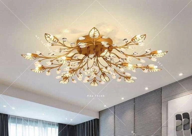 Đèn trang trí phòng khách nhà cấp 4 hiện đại - Đèn LED trang trí phòng khách nhà cấp 4 đẹp D85 HTOP-94