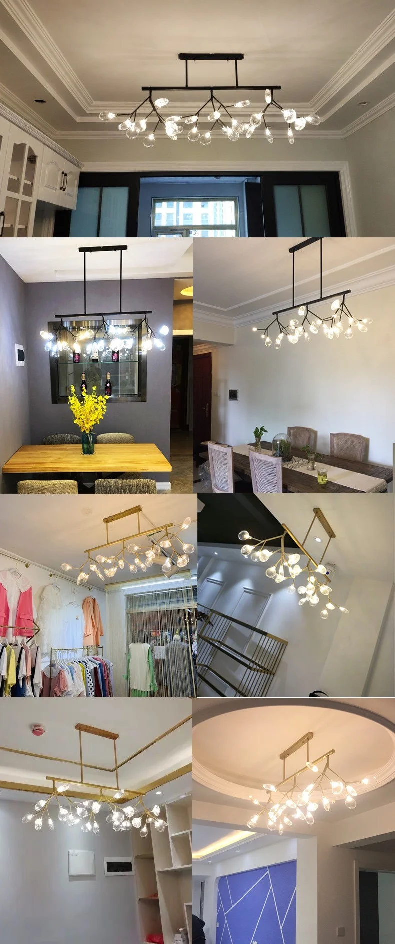  Đèn thả trần hera ngang đen | Ảnh 4