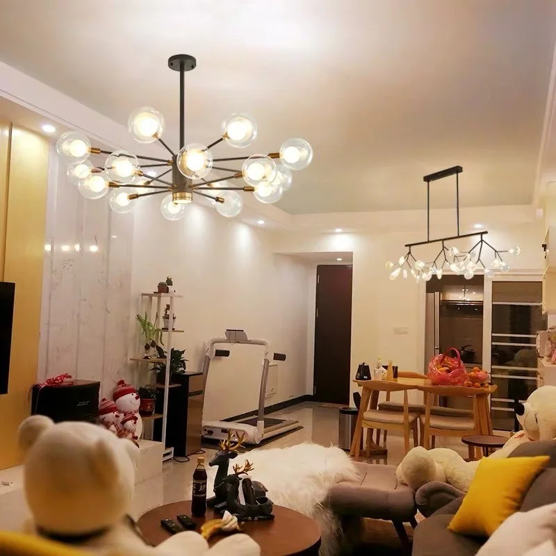  Đèn thả trần hera ngang đen | Ảnh 2