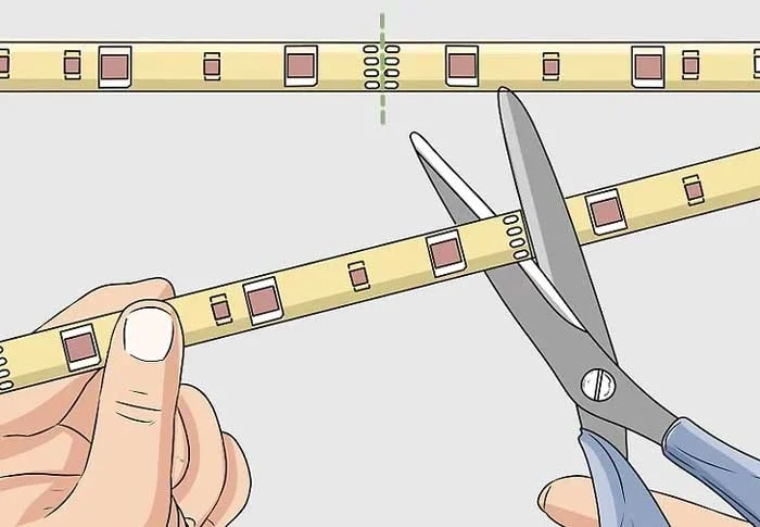 Dùng kéo cắt tại vị trí mong muốn