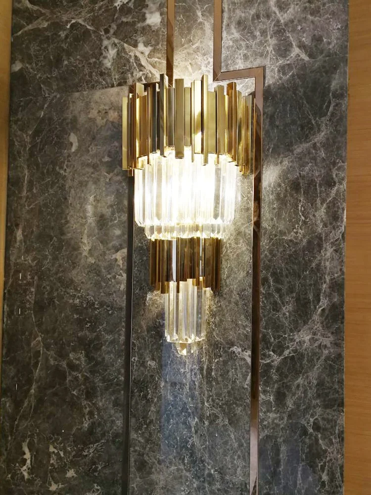 đèn treo tường đẹp pha lê HTOT-24