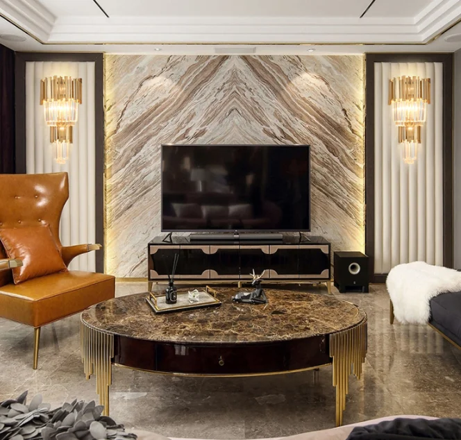 đèn treo tường đẹp pha lê HTOT-24