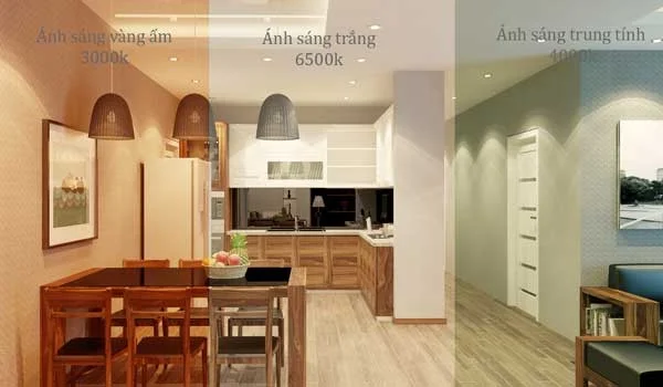 nên mua đèn ánh sáng vàng hay trắng