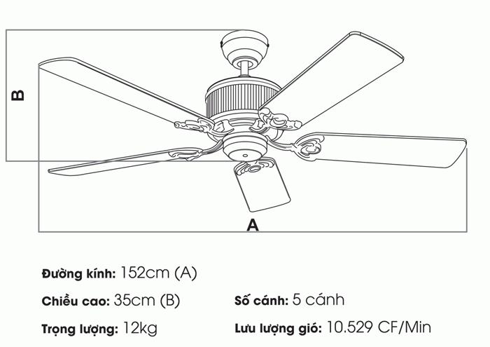 quạt trần nhập khẩu nhật bản quạt trần nhập khẩu nhật bản