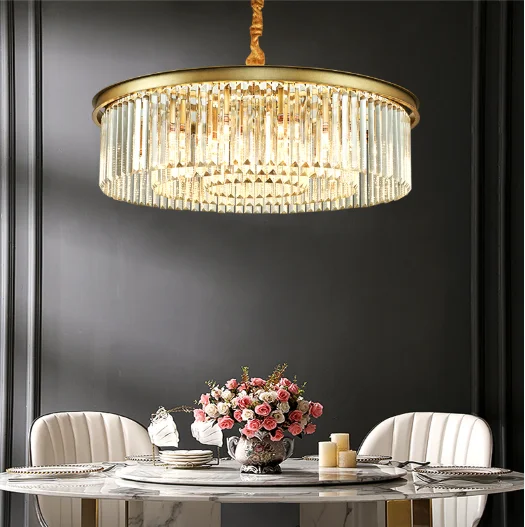 đèn chùm pha lê phòng khách