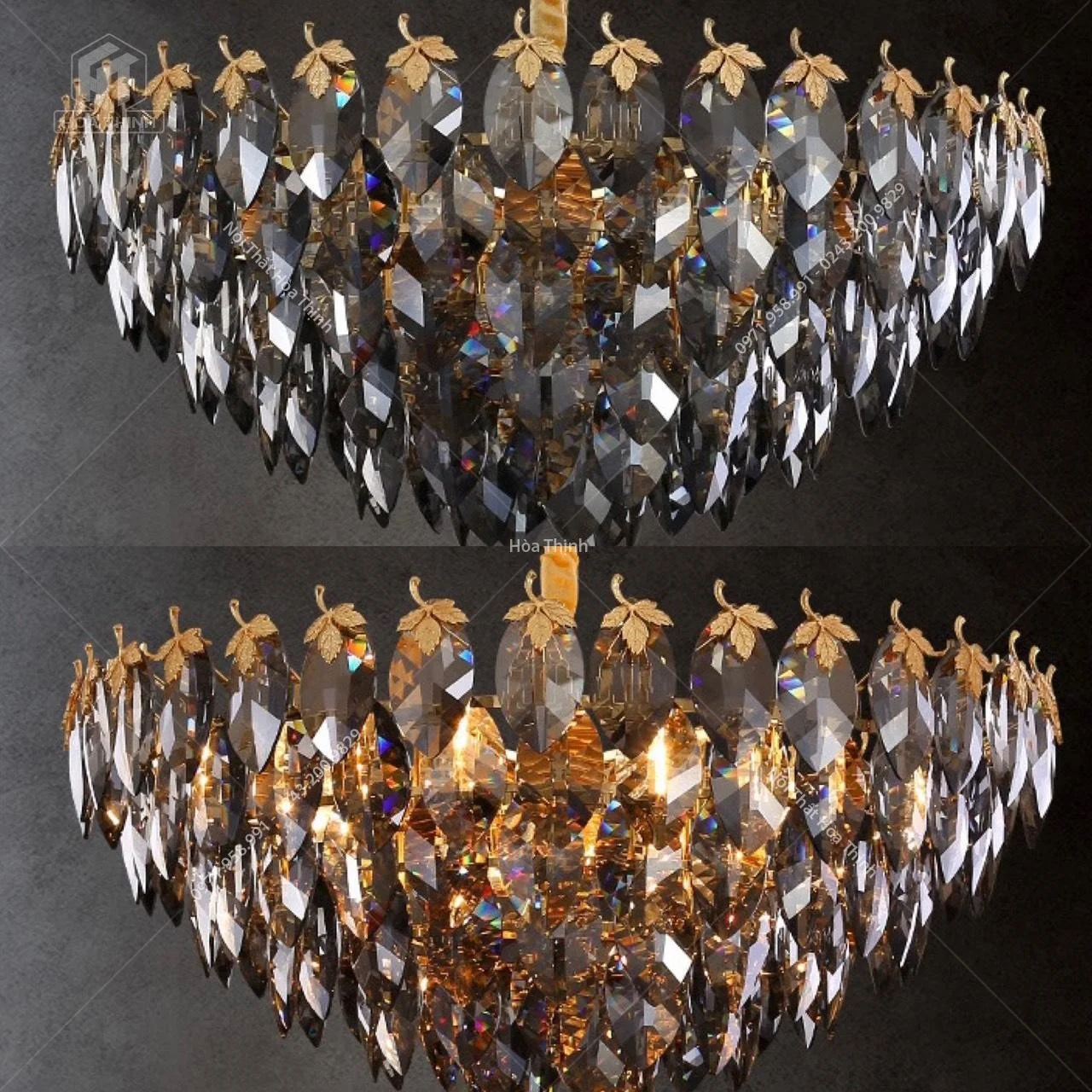 Đèn chùm pha lê HTPL-72 D80