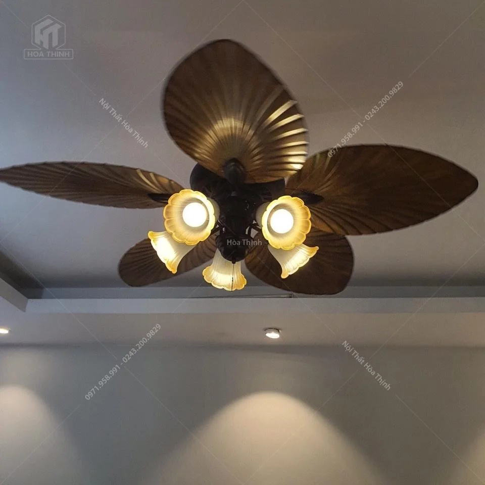 đèn quạt trần cánh lá HTQ-36