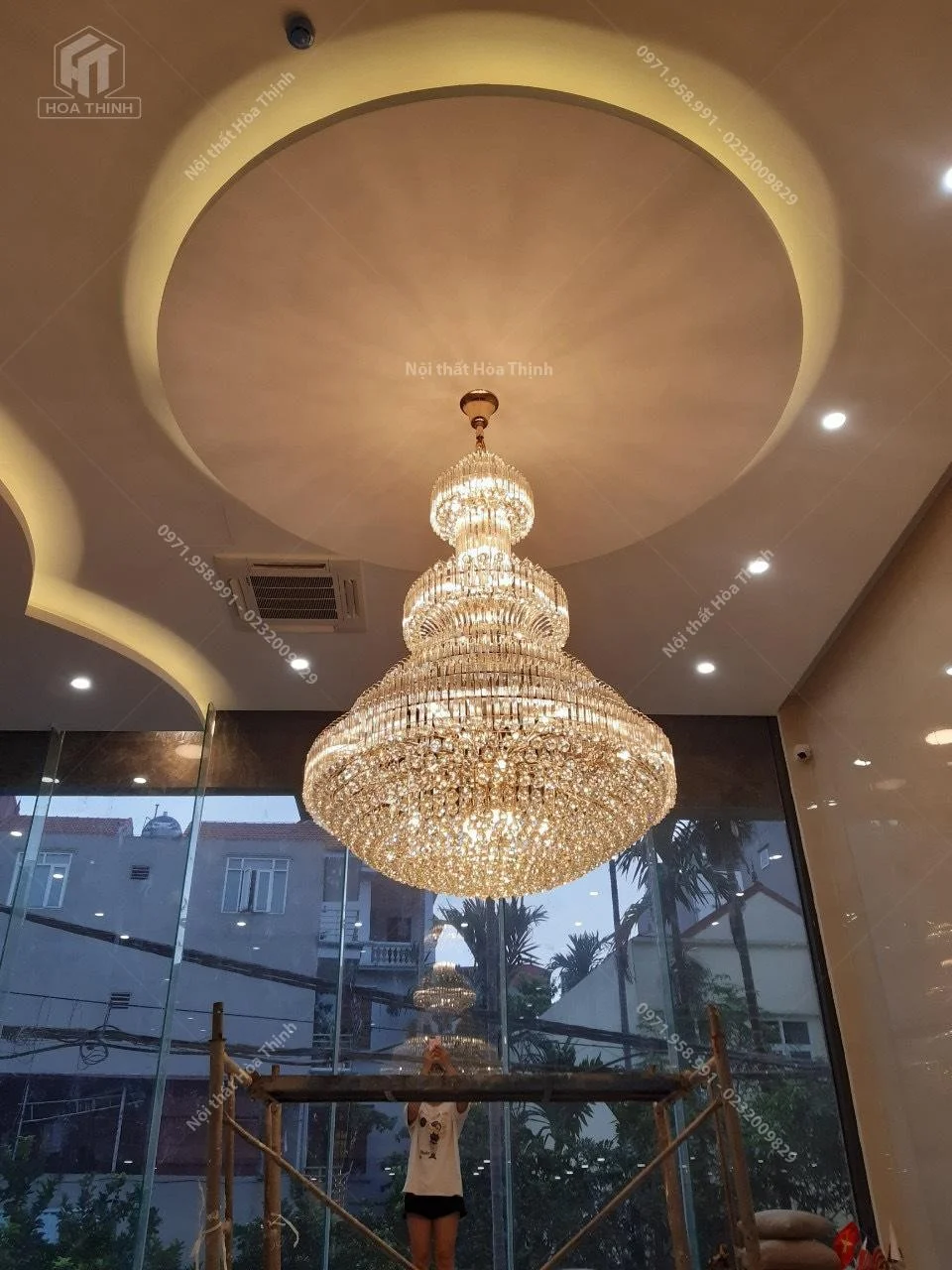 đèn thả thông tầng pha lê TTPL-38