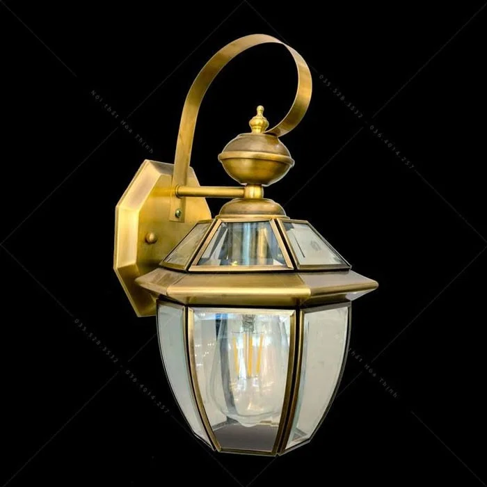 Đèn ốp tường ngoại thất bằng đồng HTML-B6000-1