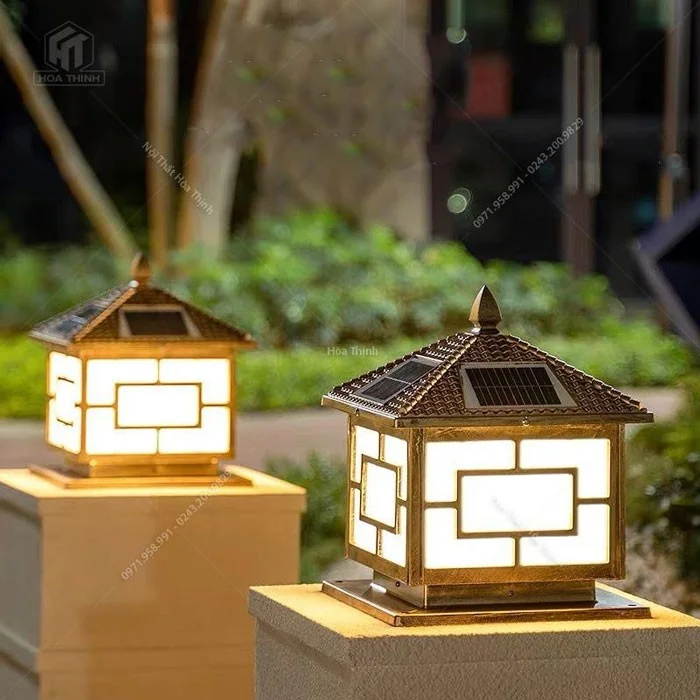 đèn tru cổng năng lượng mặt trời