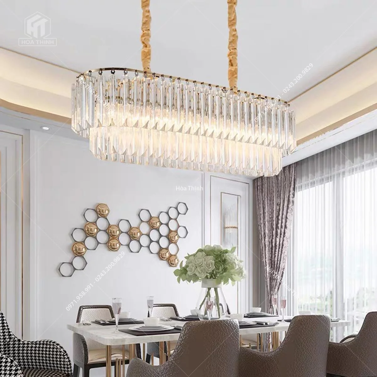 Đèn chùm pha lê HTPL-107
