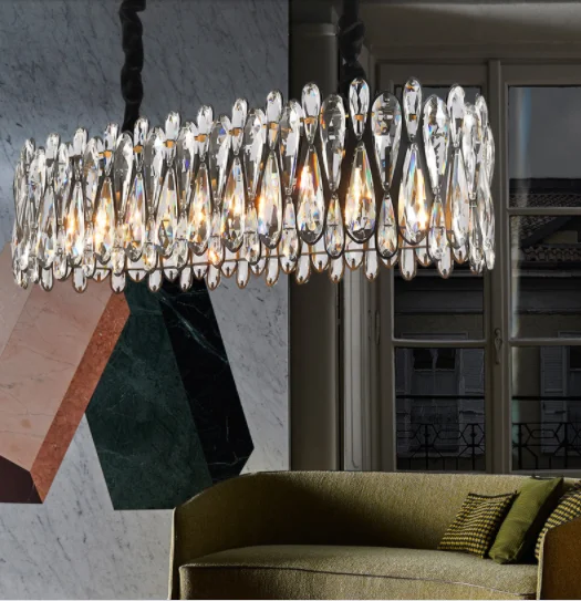 Đèn chùm pha lê bàn ăn Stella