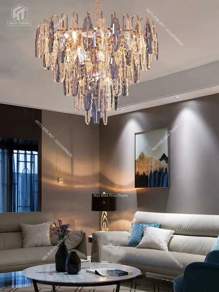 Đèn thả pha lê HTPL-116