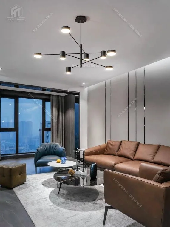 Đèn thả hiện đại HTDT-49 khung đen | Ảnh 3
