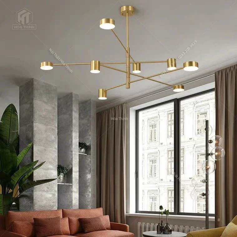 Đèn thả hiện đại HTDT-49 khung vàng Đèn thả hiện đại HTDT-49 khung vàng | Ảnh 3