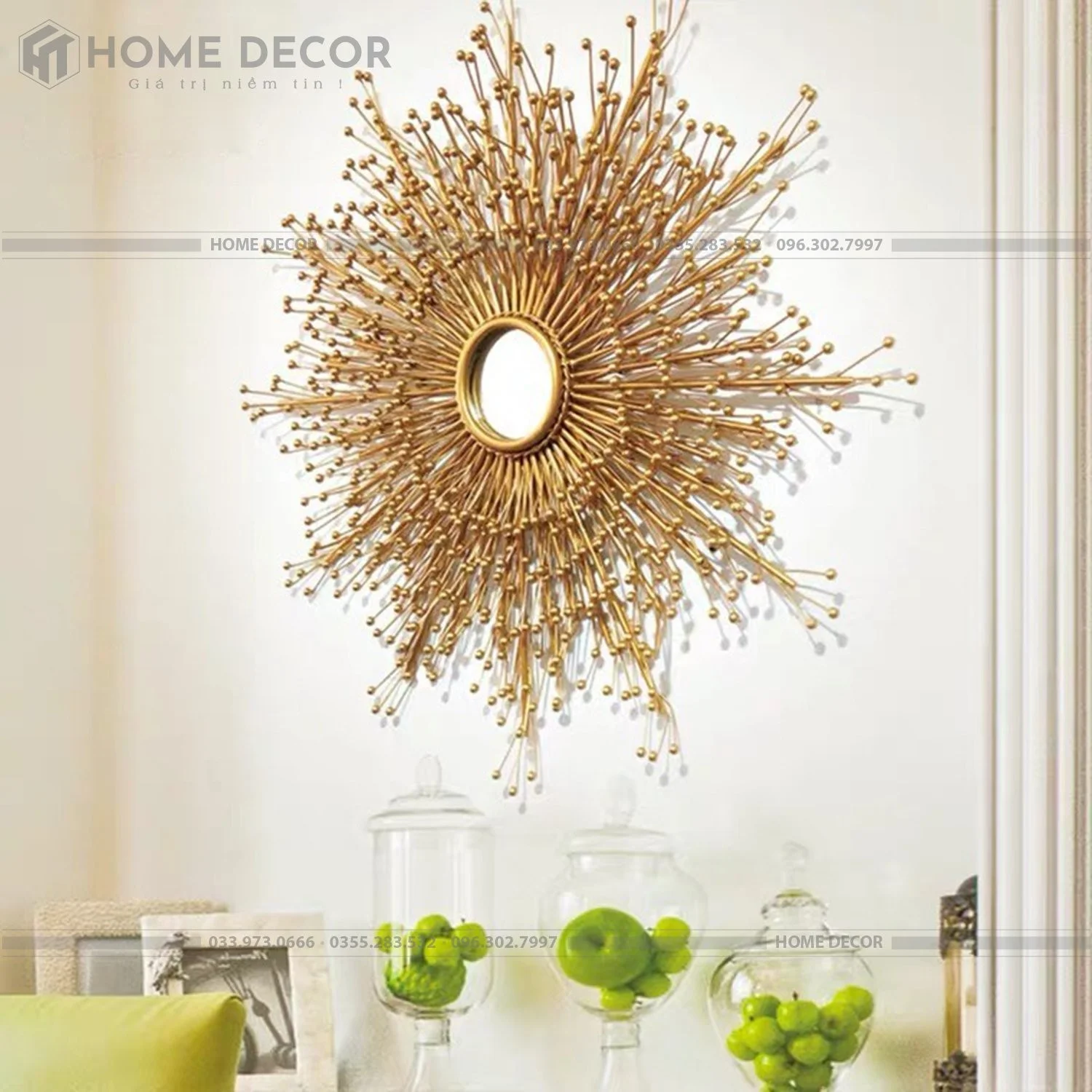 Gương decor hạt gạo HTSDC- 2069