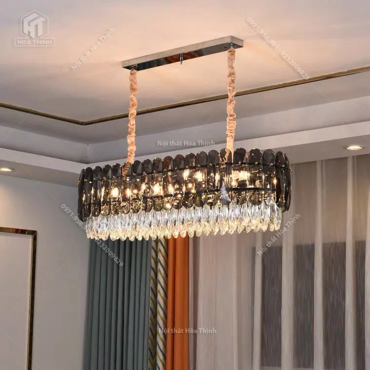 Đèn chùm pha lê HTPL-126 ngang
